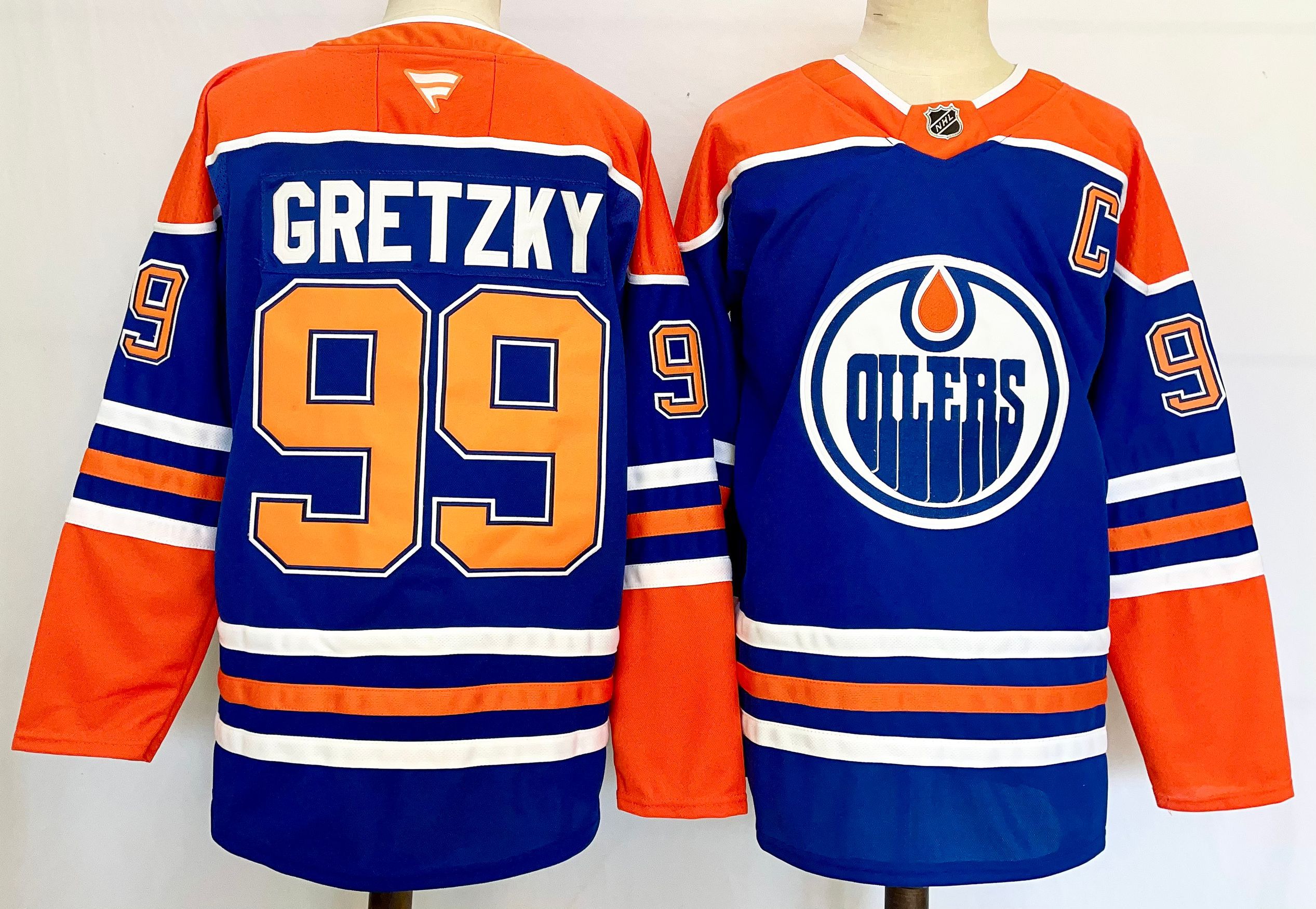 Men Edmonton Oilers #99 Gretzky Blue 2025 Home Premier Player NHL Jersey->detroit red wings->NHL Jersey